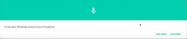  whatsapp web microphone