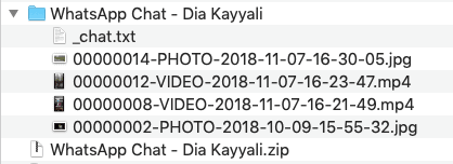 whatsapp chat zip datei