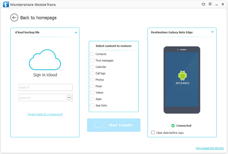 accedi all'account icloud