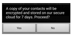 transferir los contactos de Windows Phone al Galaxy s7/s8-confirmar