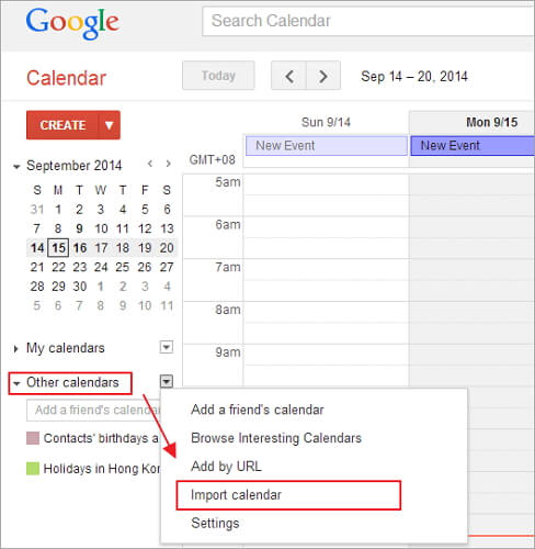 share icloud calendar with android