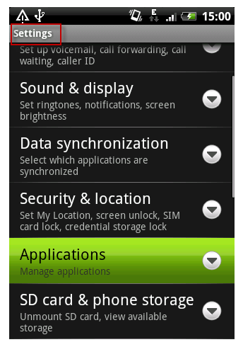 Cómo transferir archivos de HTC a Mac -Ajustes y Aplicaciones