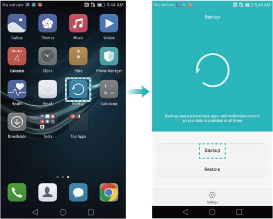 How to Backup Huawei Phone-connect-Backup and Restore