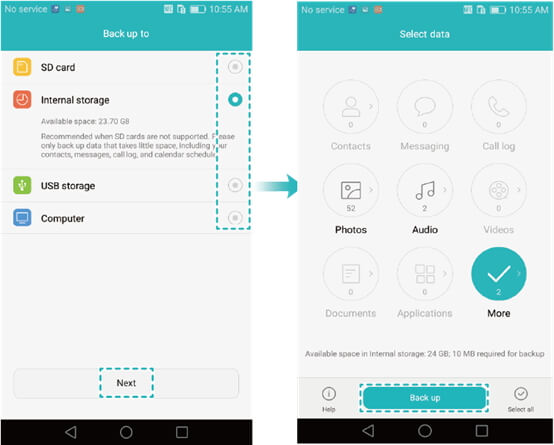 How to Backup Huawei Phone-next