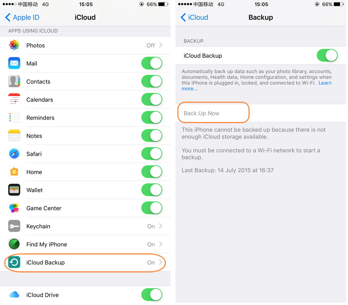 How to backup iphone ipad with icloud-iCloud Backup now