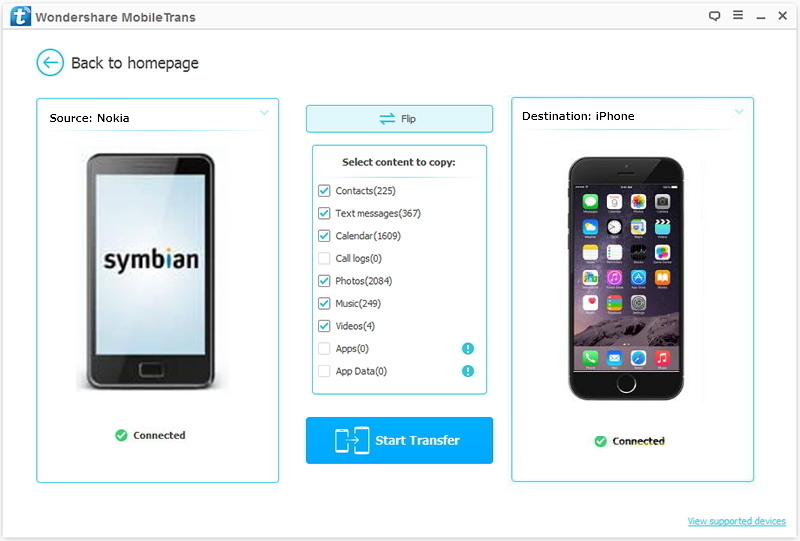 Перенос контактов с symbian на ios