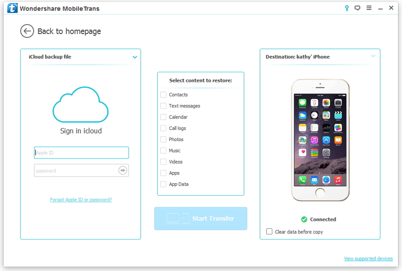  Mit iCloud-Konto anmelden - Schritt 1