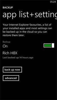 Free solutions to backup and restore windows phone-turn on app