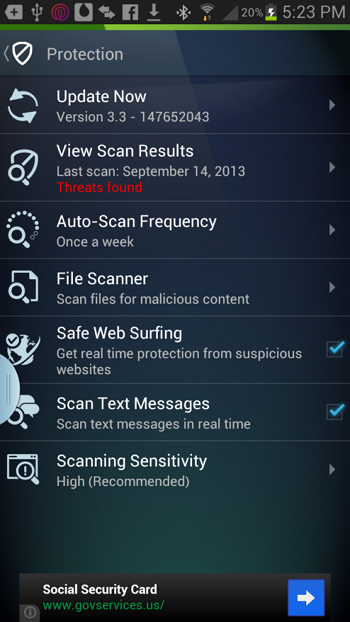 Top 6 free antivirus apps for Windows Phone-AVG Family Safety