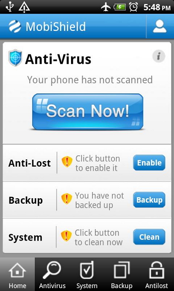 Top 6 free antivirus apps for Windows Phone-MobiShield