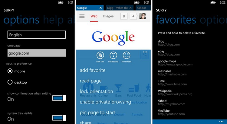 I 7 migliori browser per Windows Phone