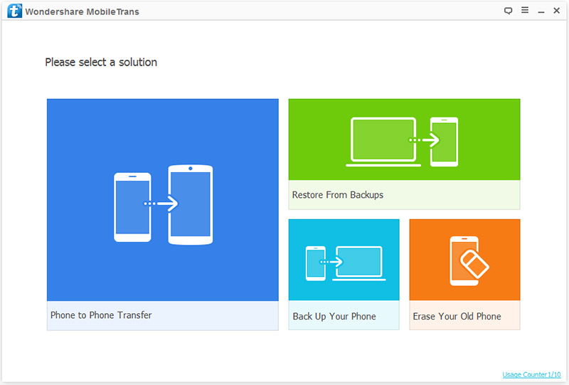 Como Transferir Datos de un Windows Phone a un Samsung S8-Descargar MobileTrans.