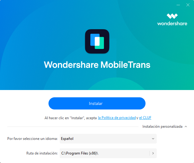 instalar mobiletrans en windows