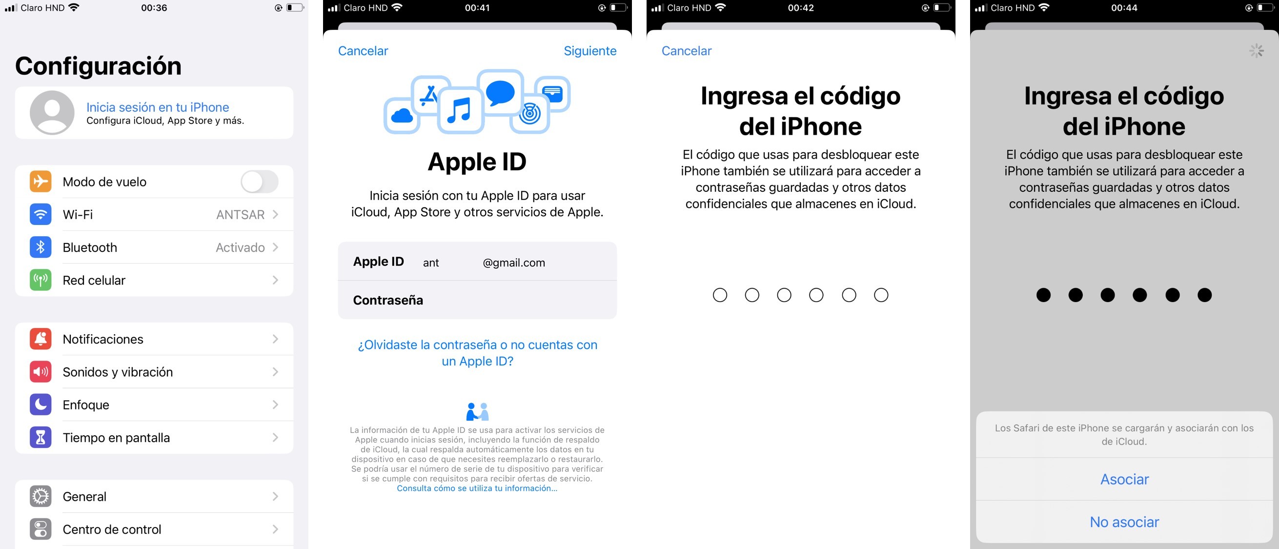 iniciar sesión en tu cuenta de apple