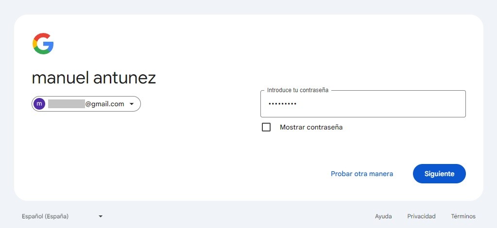 iniciar sesión en gmail