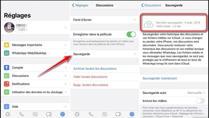 recuperer message supprimé whatsapp