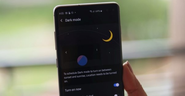 enable dark mode