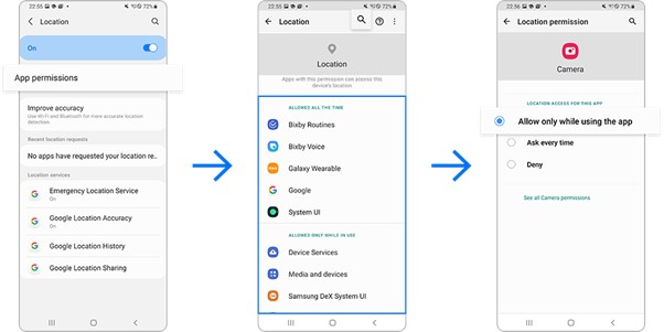 limite os serviços de localização