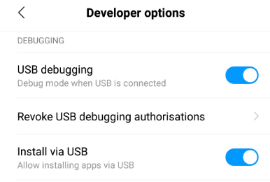 usb debugging