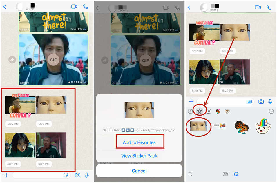 cómo guardar un sticker en whatsapp