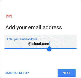 access icloud email on android