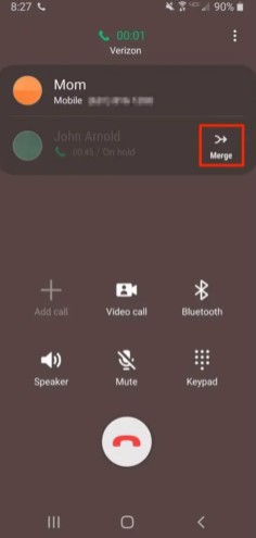 add caller group on Samsung