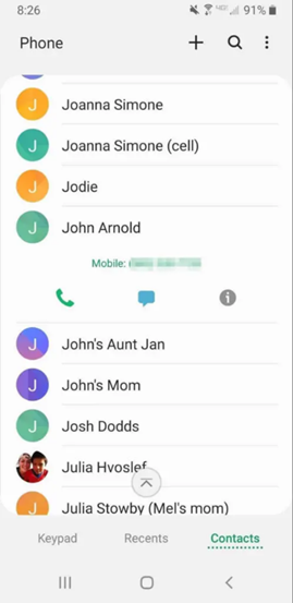 adicionar grupo de chamadas no Android