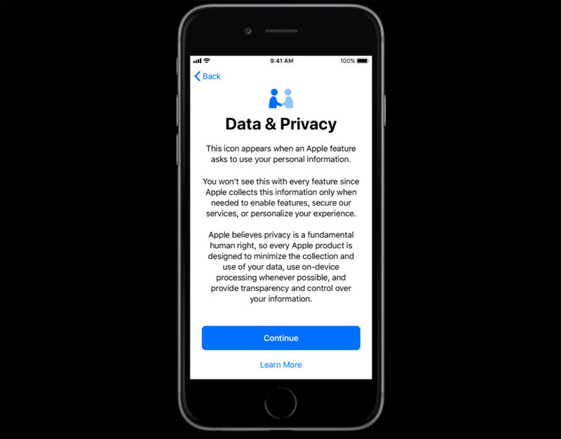  Confidentialité des données d'Apple 