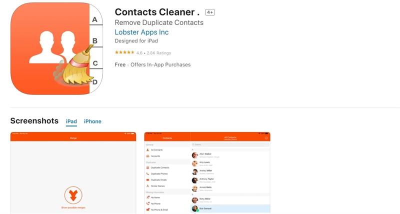 contacts cleaner