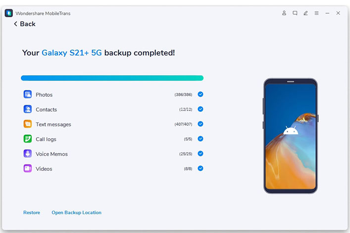 transferir datos de Huawei a la computadora con mobileTrans