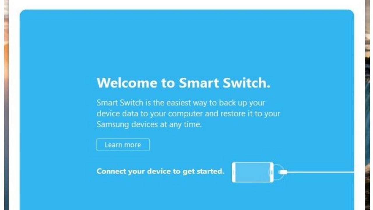 backup samsung with smart switch for pc