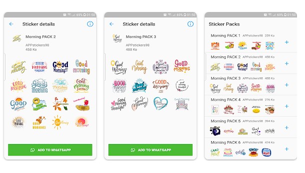 стикеры для Whatsapp с добрым утром