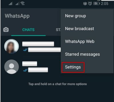 найти мой номер whatsapp и имя пользователя на android