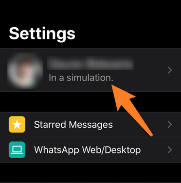 menemukan nomor dan username whatsapp di iPhone