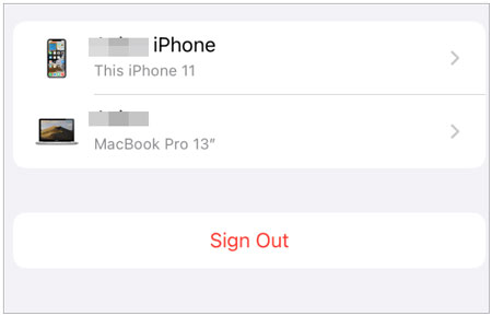 sign out icloud