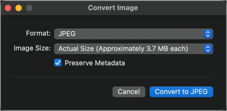 preserve metadata