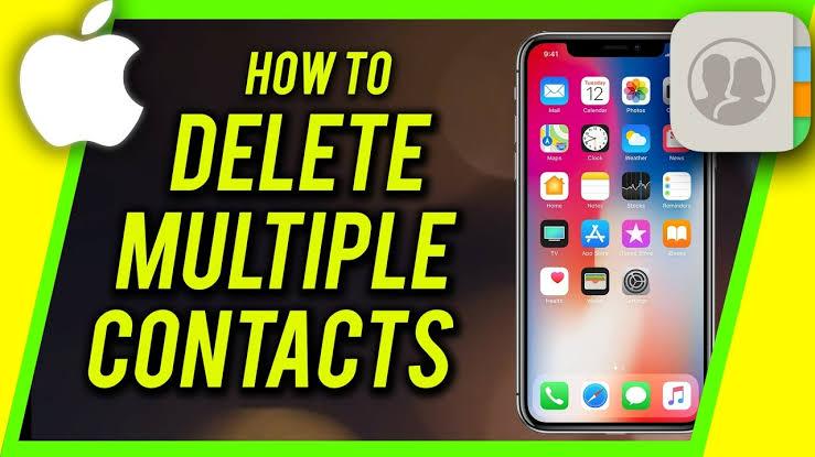 delete multiple contacts on iphone