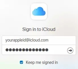 войти в iCloud