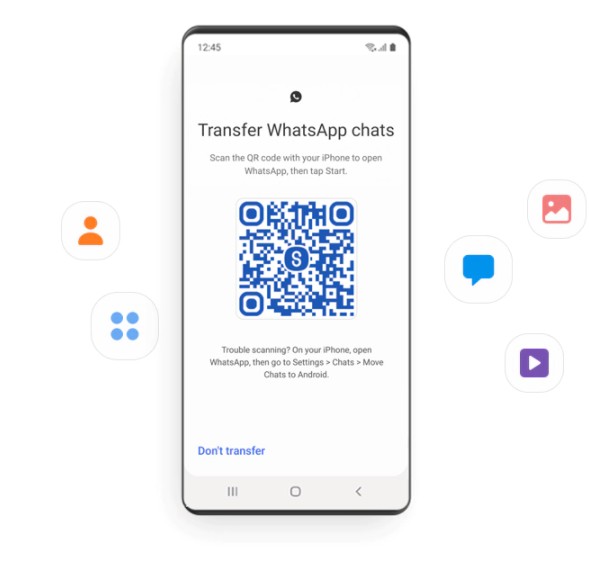 Transferir o WhatsApp com o Smart Switch 2