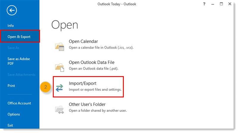 How To Export Outlook Contacts Csv Pst Vcard Format 3527