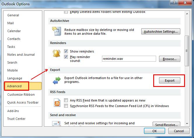 How To Export Outlook Contacts Csv Pst Vcard Format 3154