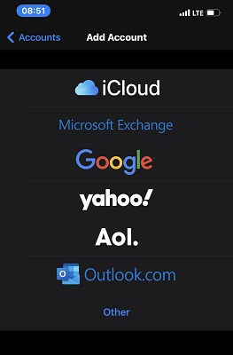 اختر outlook.com