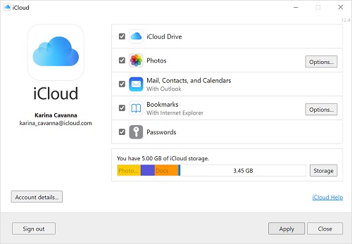 file transfer apps for iphone to pc - icloud