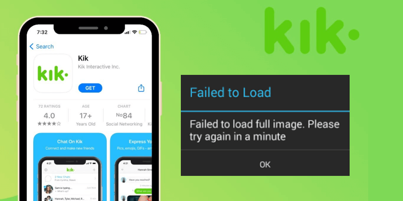 kik falla al cargar la imagen 