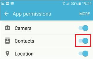 allow whatsapp access to contacts and resolve the whatsapp do not show contact name issue