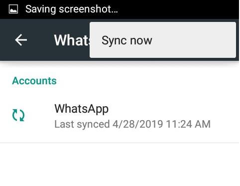 إصلاح حالة whatsapp لا تظهر 9