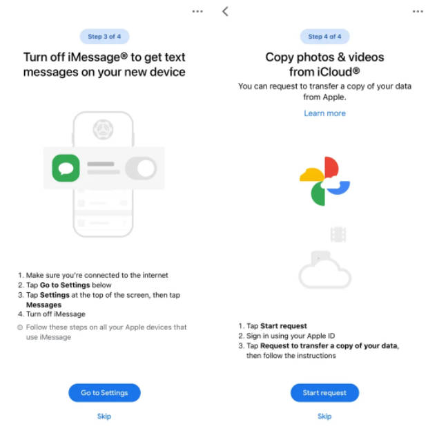 desactivar imessage con switch to android