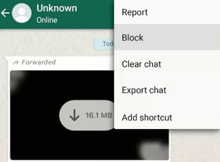  block users on whatsapp