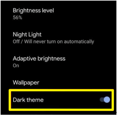 turn on and use dark mode in snapchat