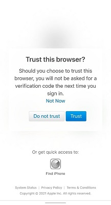 trust this browser for icloud